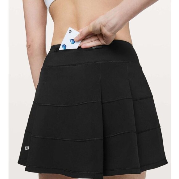 Lululemon Pace Rival Skirt (Tall) *4-way Stretch 15" Black Size 6 - Picture 2 of 5